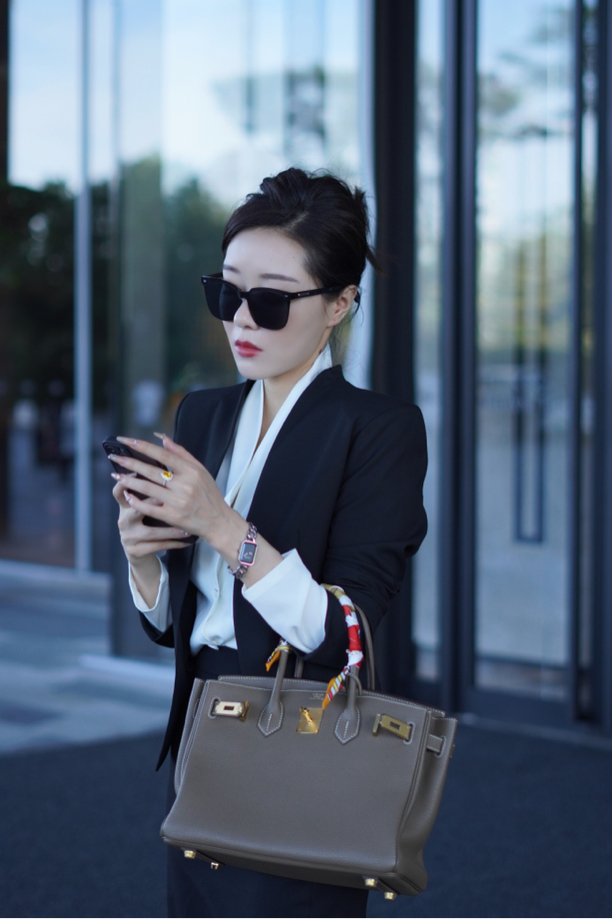 PM YYZ 黑色套装西服高定气质短款西装外套半身裙子显瘦套装通勤 