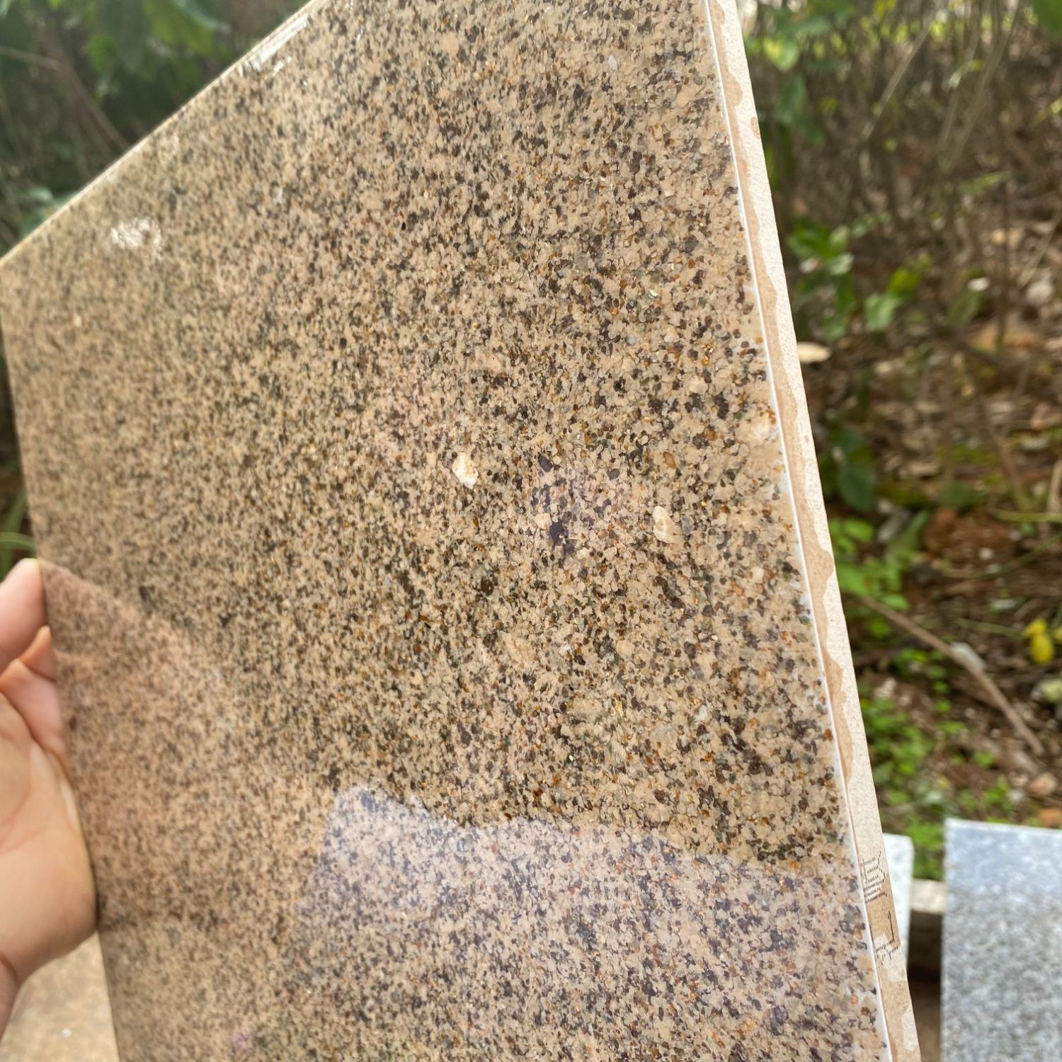 地坪耐磨矿岩石阳台地面地坪外墙天然批刮大理石批刮彩贝仿石地坪