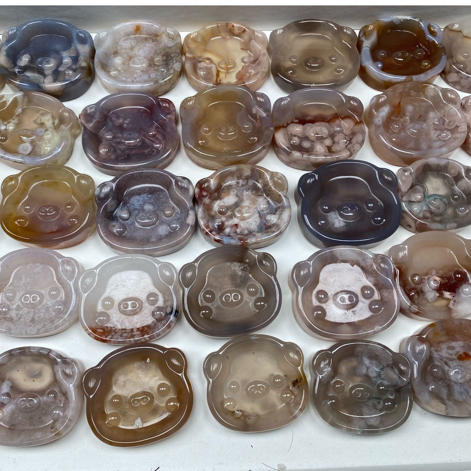 晟颜樱花玛瑙老料红花雕刻摆件吊坠平安扣玛瑙吊坠手镯