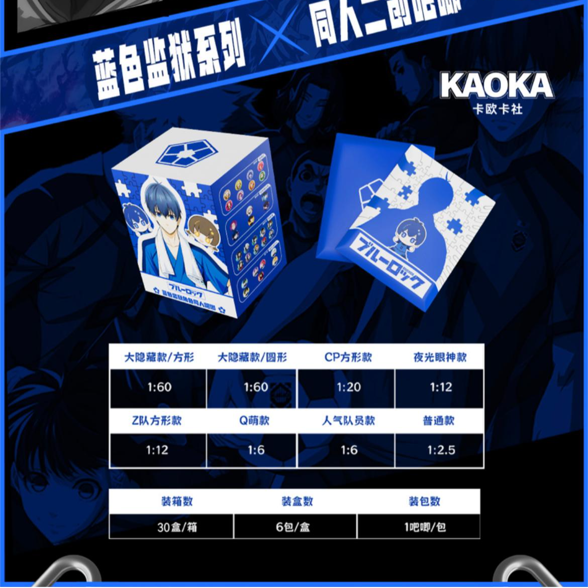 【kaoka】蓝色监狱角色 吧唧 动漫收藏盲盒【默认代拆】