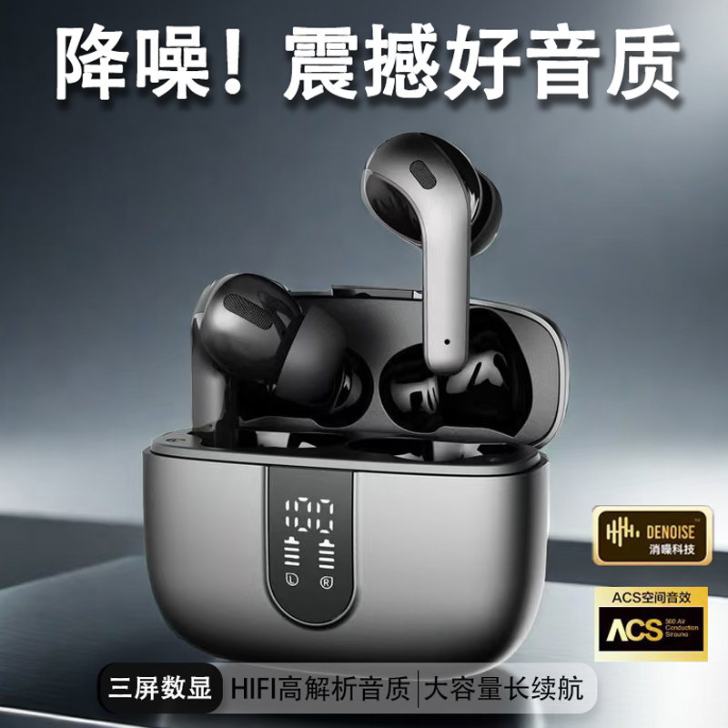 2025新款适用索尼sony蓝牙耳机无线主动降噪超长续航数显原装正品