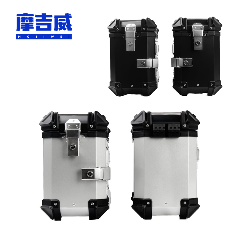 贝纳利金鹏502支架+一对边箱贴花黑