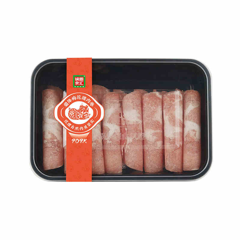 锅圈食汇霜降梅花猪肉卷200g