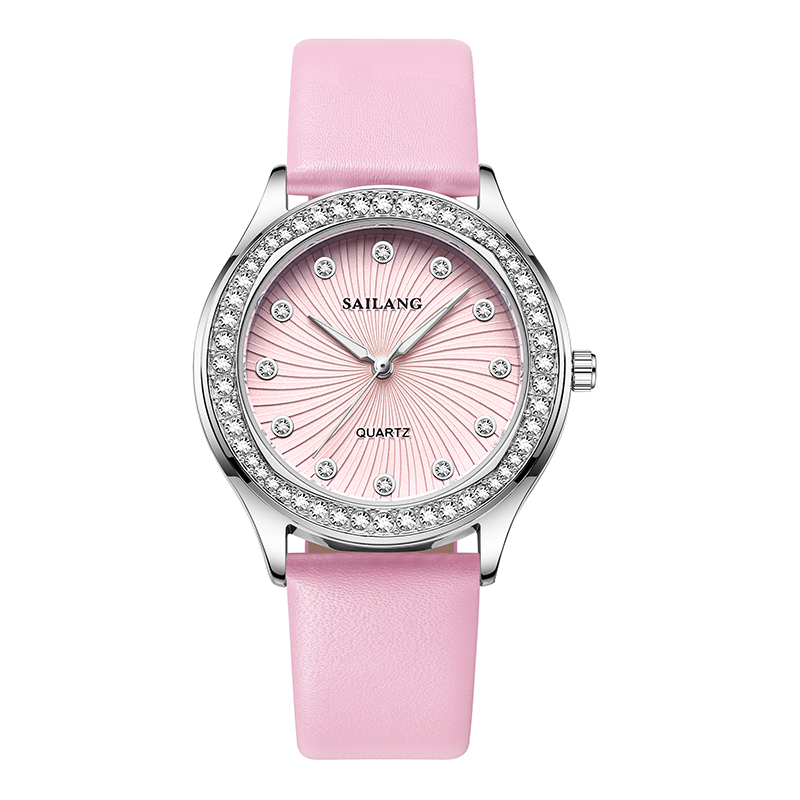 【粉丝福利】正品粉色系气质时尚简约百搭女款腕表5816