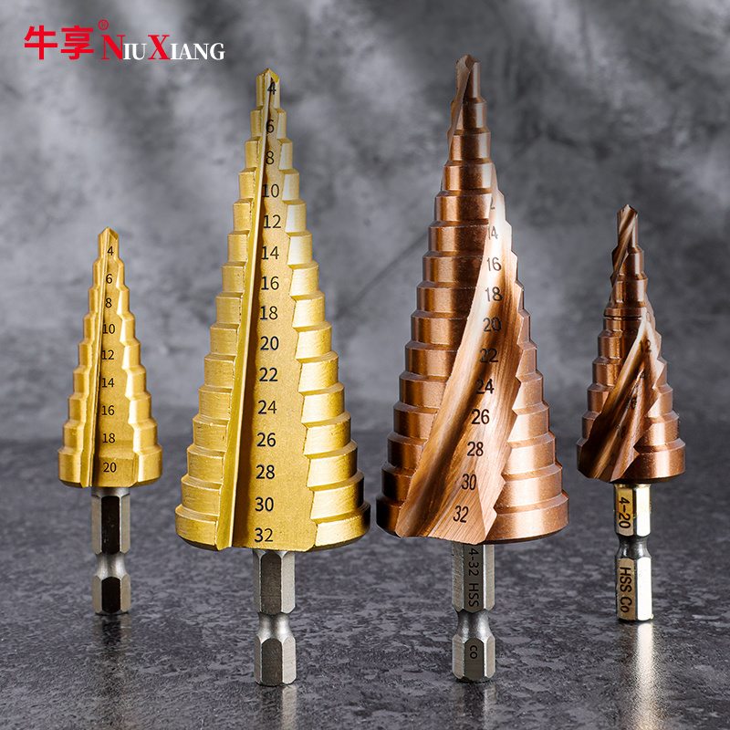 宝塔钻头开孔器万能打孔钢铁超硬扩孔锥形金属多功能阶梯钻扩眼B