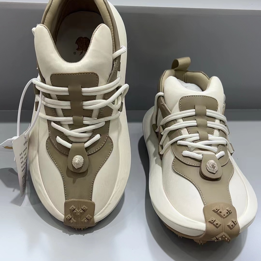 新主张!触感无压力~潮流软底休闲鞋男 时尚撞色增高老爹鞋男