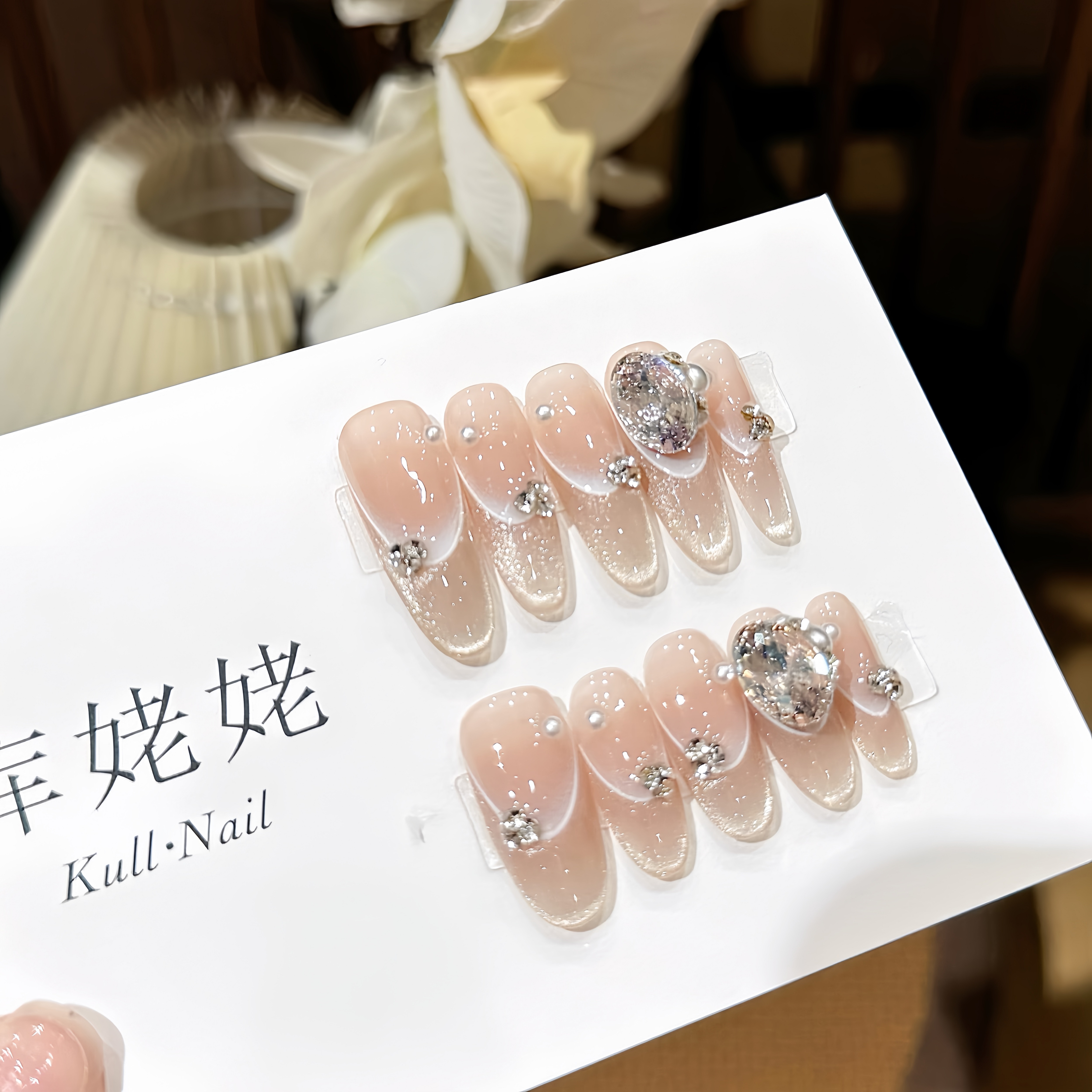 【白露】Kull·库姥姥轻奢系列Nail 纯手工高级感爆闪猫眼穿戴美甲