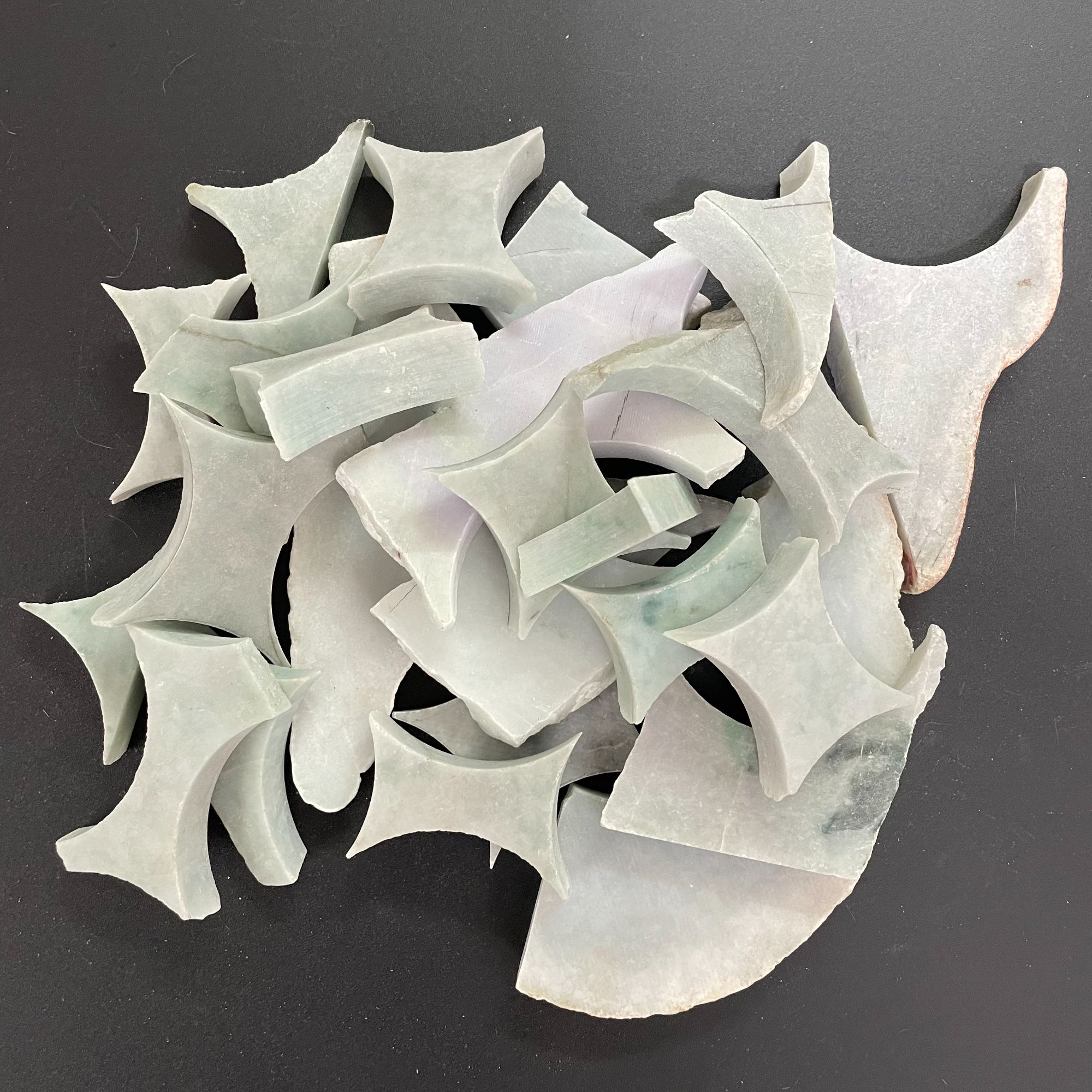 玉昊缘珠宝工厂天然缅甸翡翠边角料片料挂件料碎料直播间拍品链接