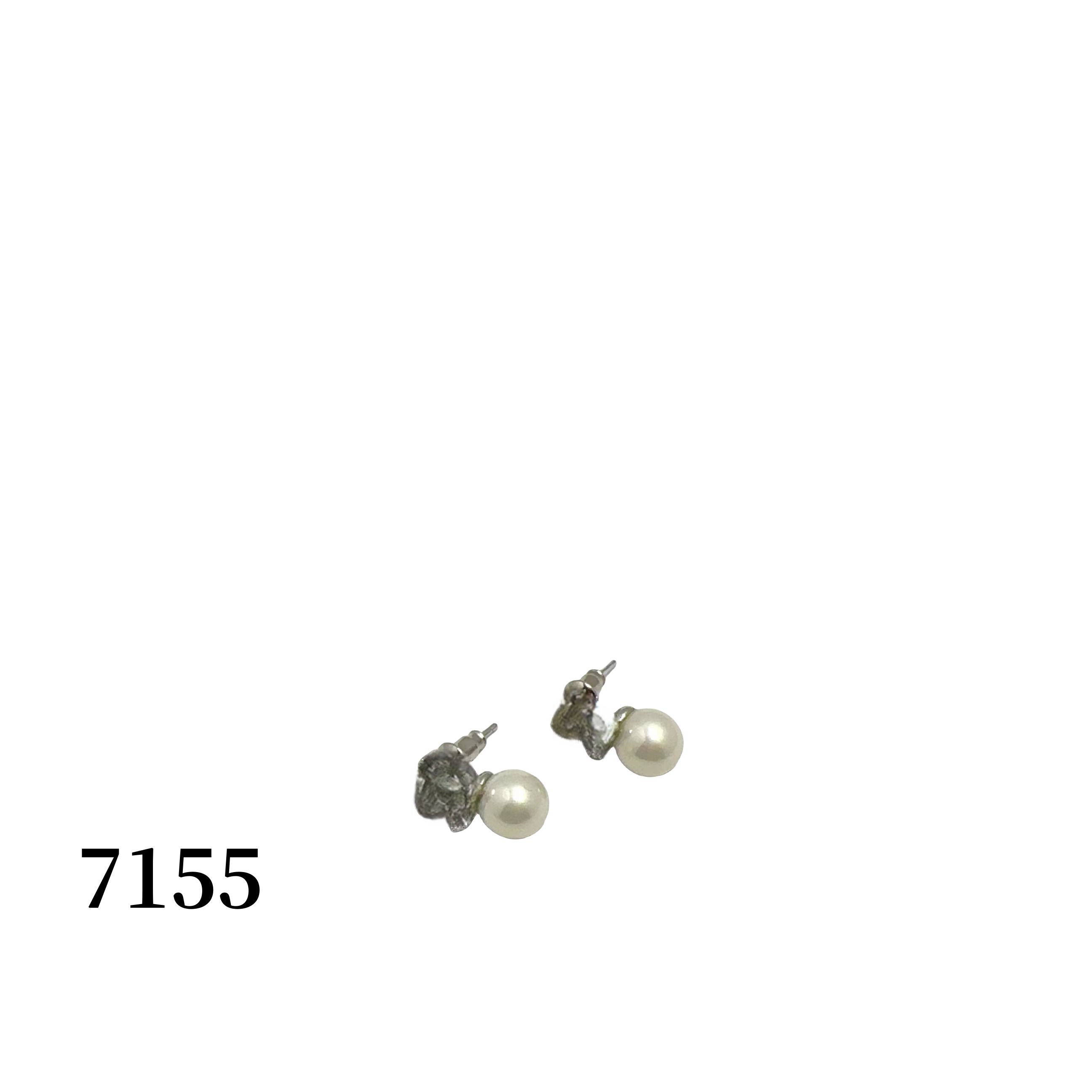 铜合金耳饰 【7155】法式百搭满天星小巧珠珠耳钉