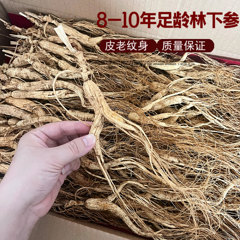 正宗东北长白山10年林下参泡酒煲汤送礼250g
