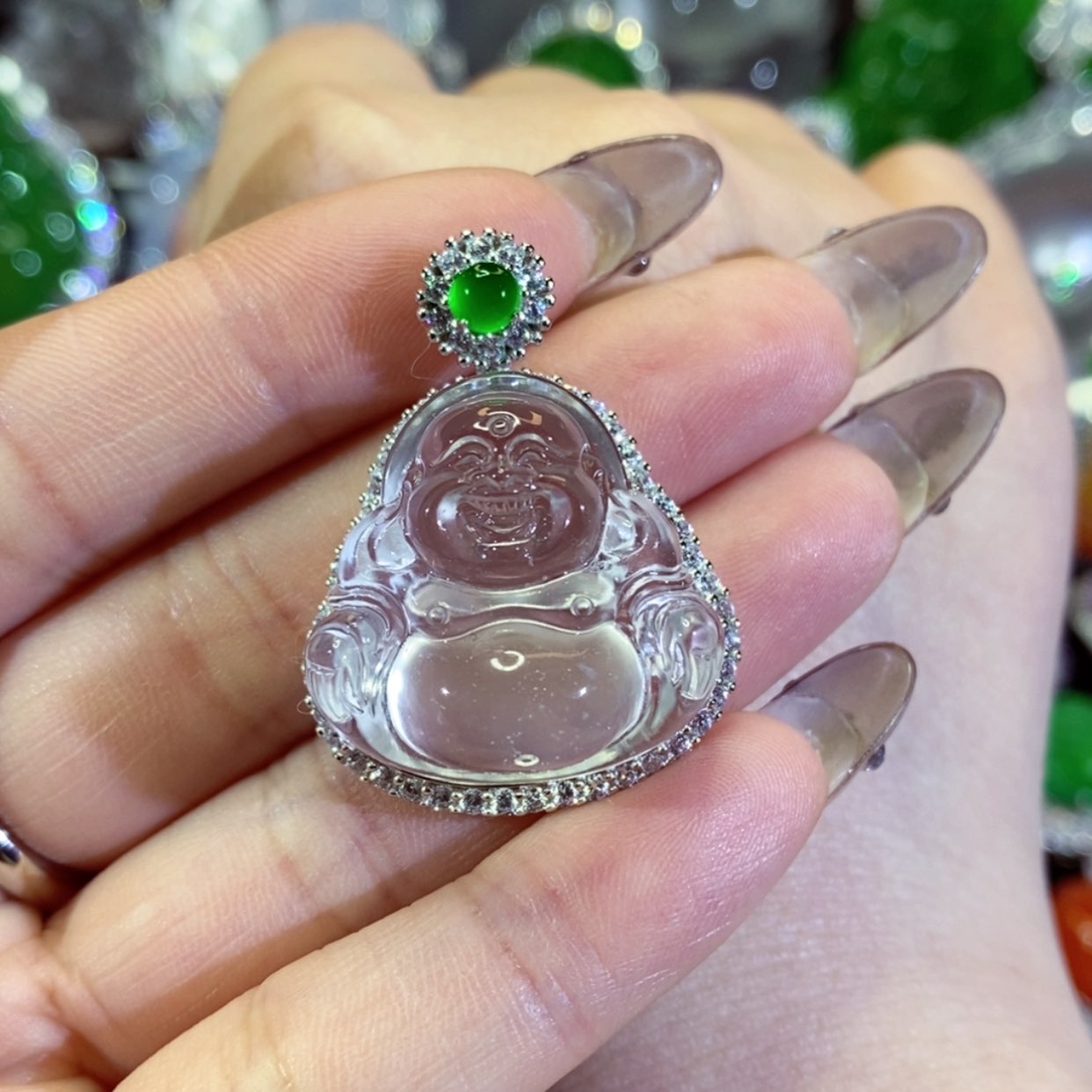 【闪购商品】石英质玉颈饰未镶嵌