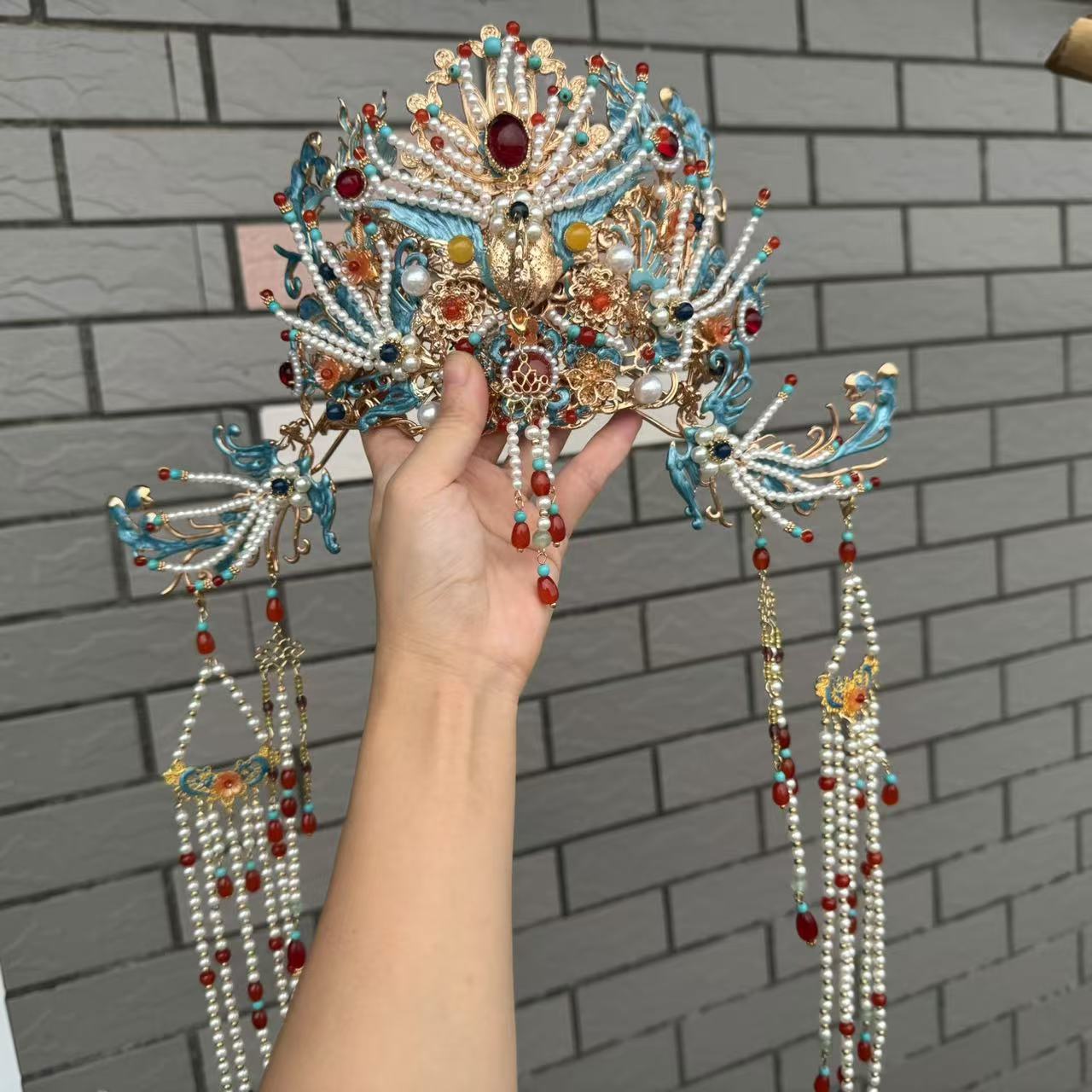 前尘梦汉服配饰古风婚嫁系列明制凤冠