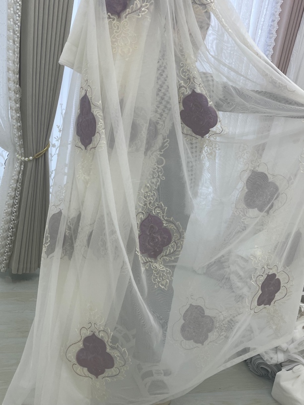 0562紫欧花成品纱(挂钩单买)