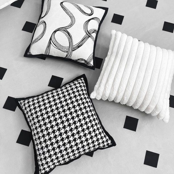 【寂静庄园】van抽象派轻奢抱枕靠垫沙发客厅靠背垫高级感含芯简约