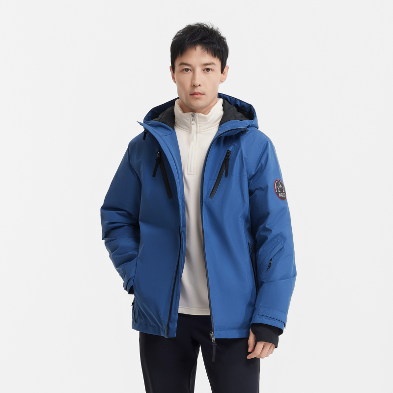 AIGLE艾高冬季新品GORE-TEX防风防雨连帽棉服AP86