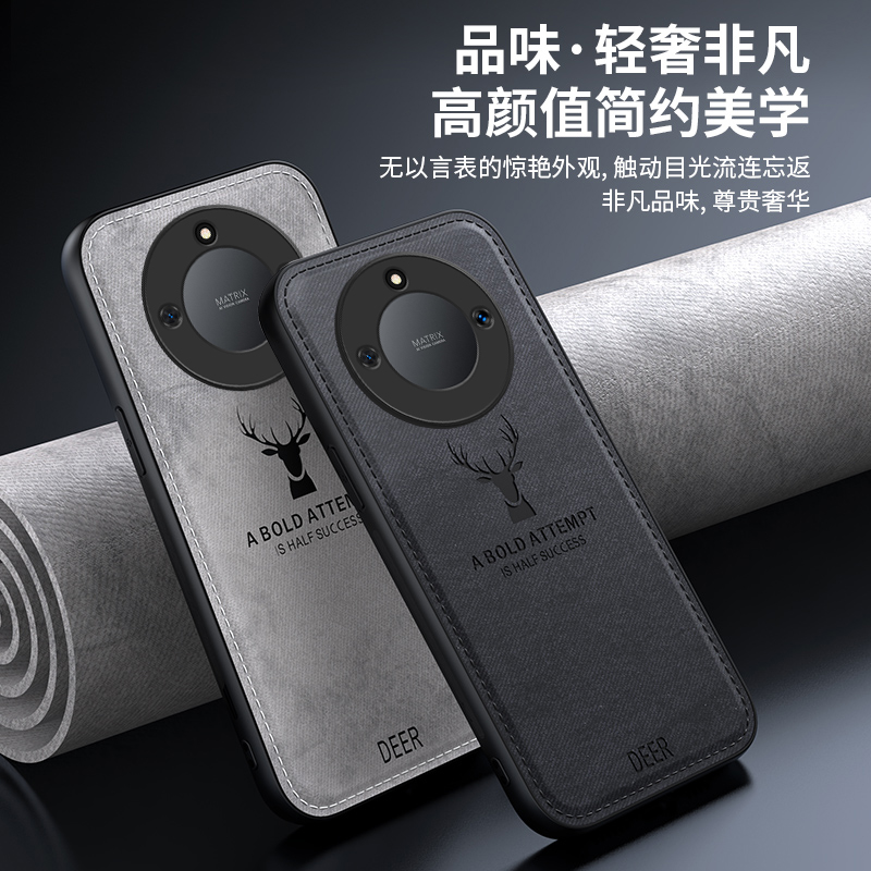 荣耀X50手机壳超薄布纹防摔x10个性全包8x磨砂防指纹x40高级感硬