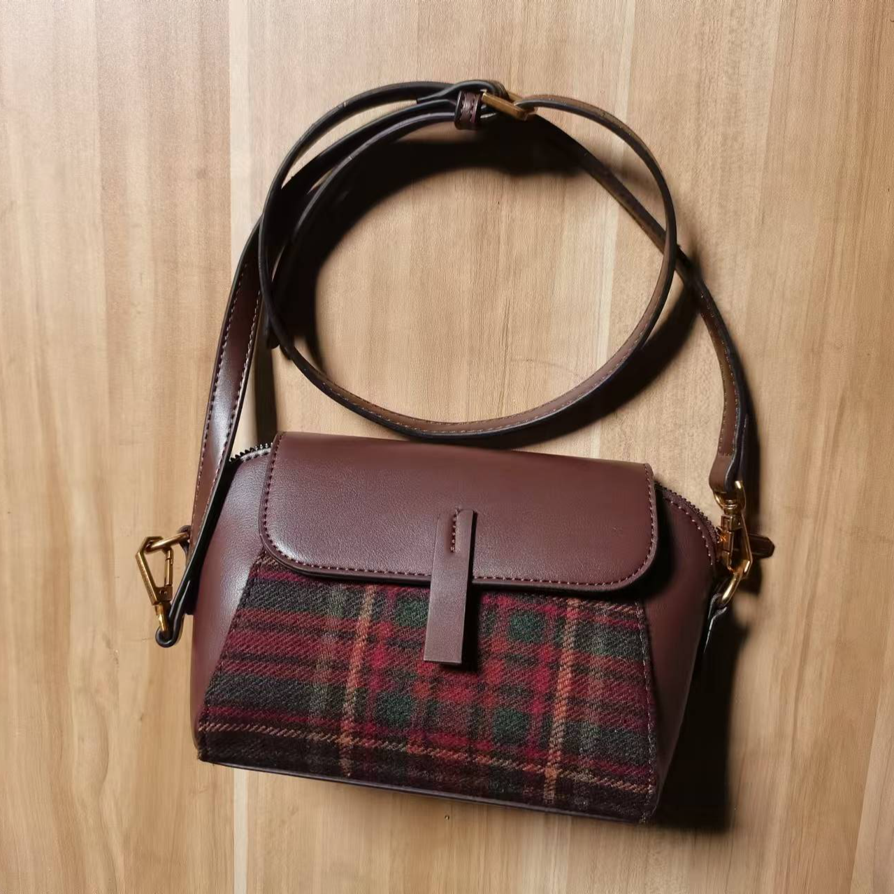 【144-173】号按号拍单肩小众女包百搭时尚女士 经典休闲格纹