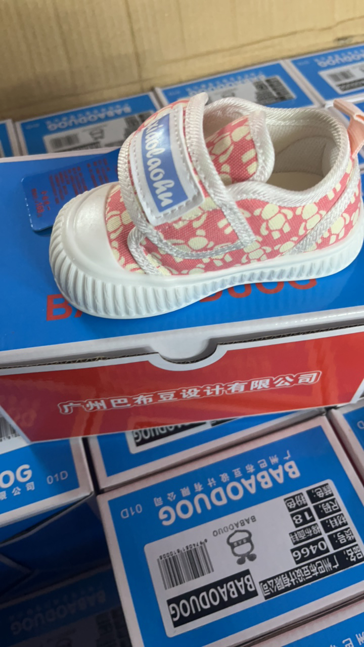 棉布面料女宝学步鞋货号0466