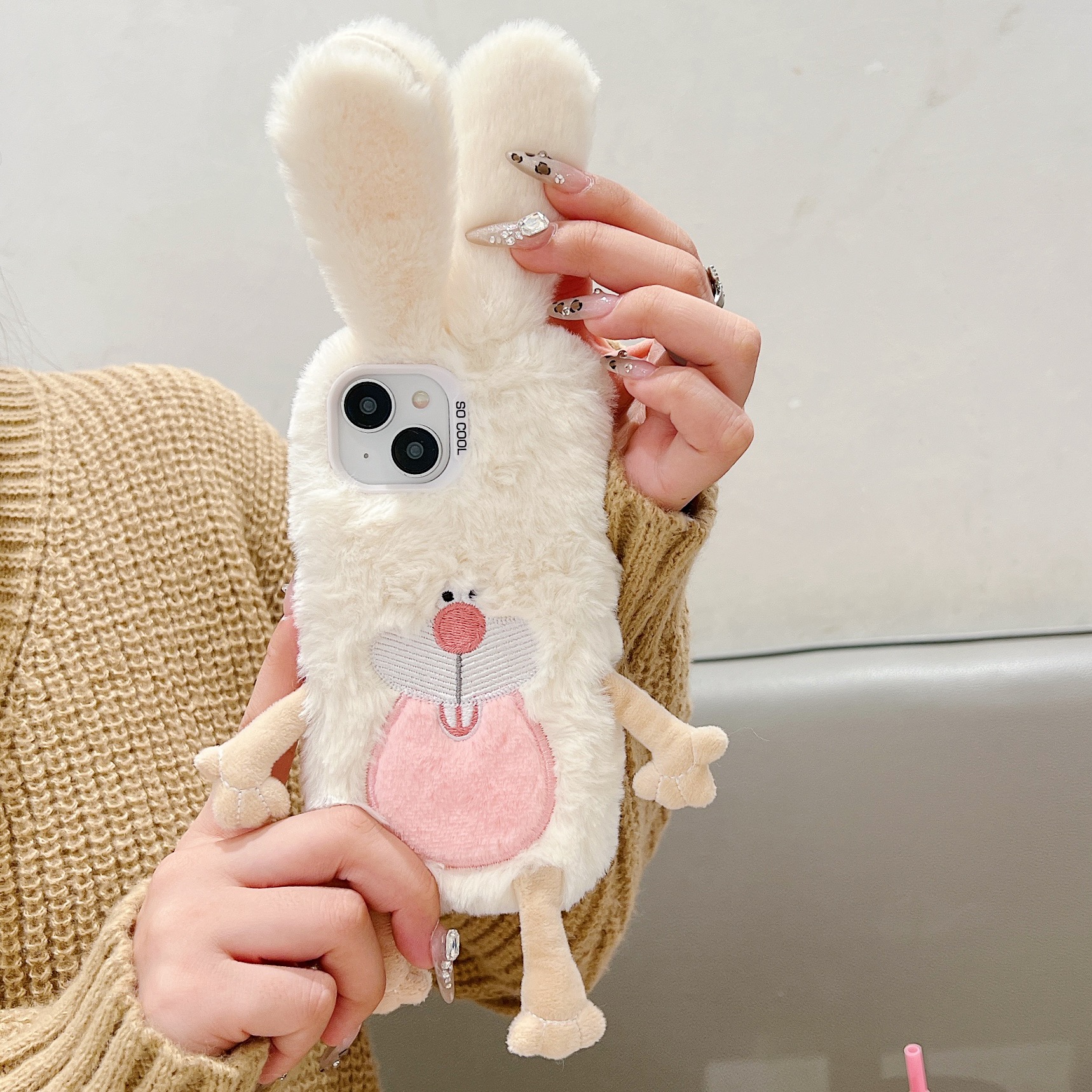 龅牙兔适用苹果13/14手机壳iphone16pro12女11小米vivo华为oppo