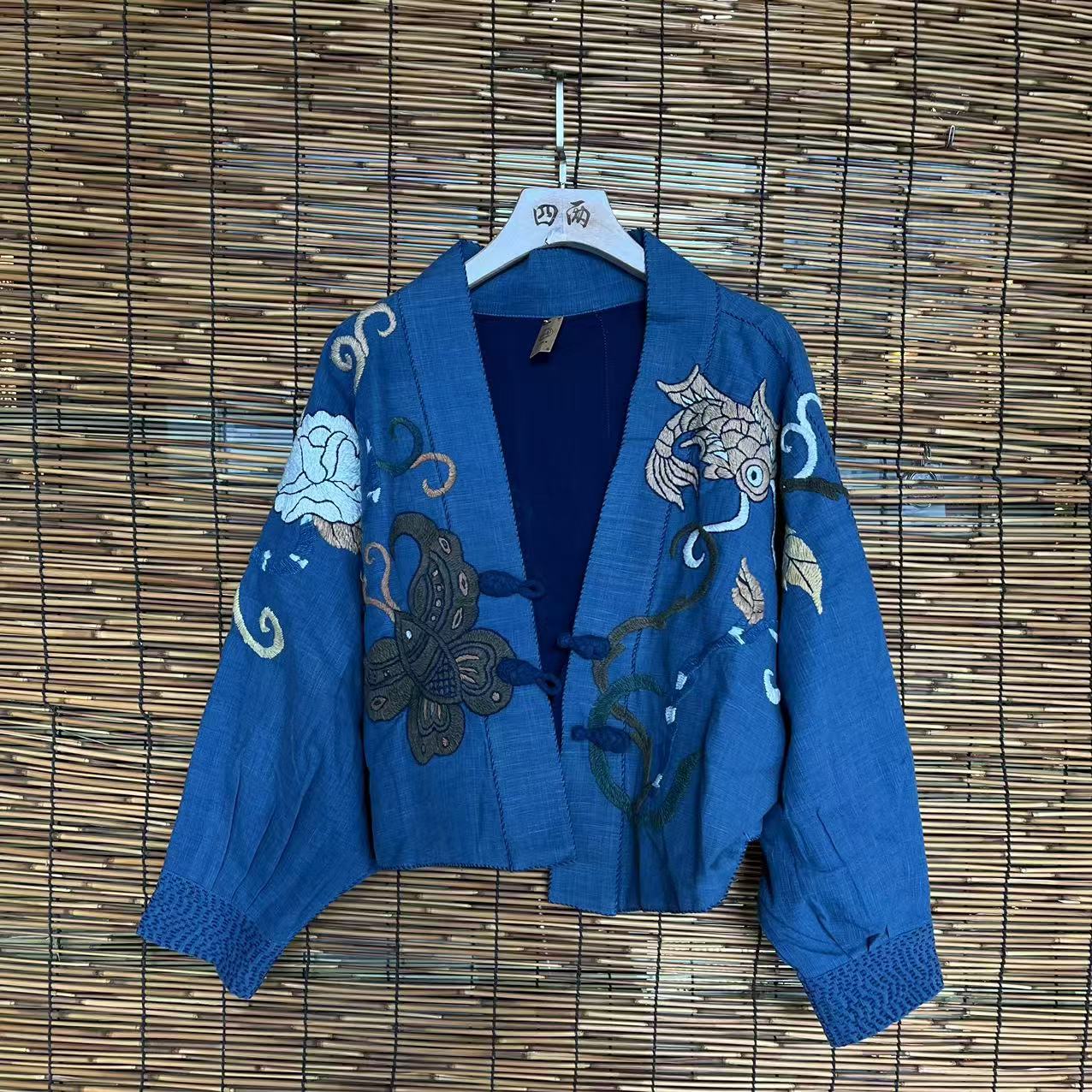 四两手工织布刺绣外套（直播间选款）