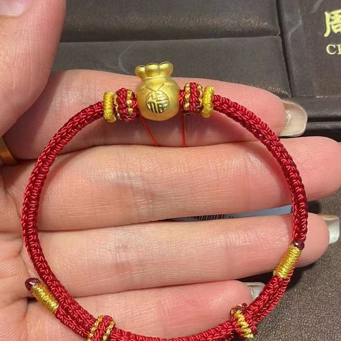 周大生足金福袋在手好运我有手编款式