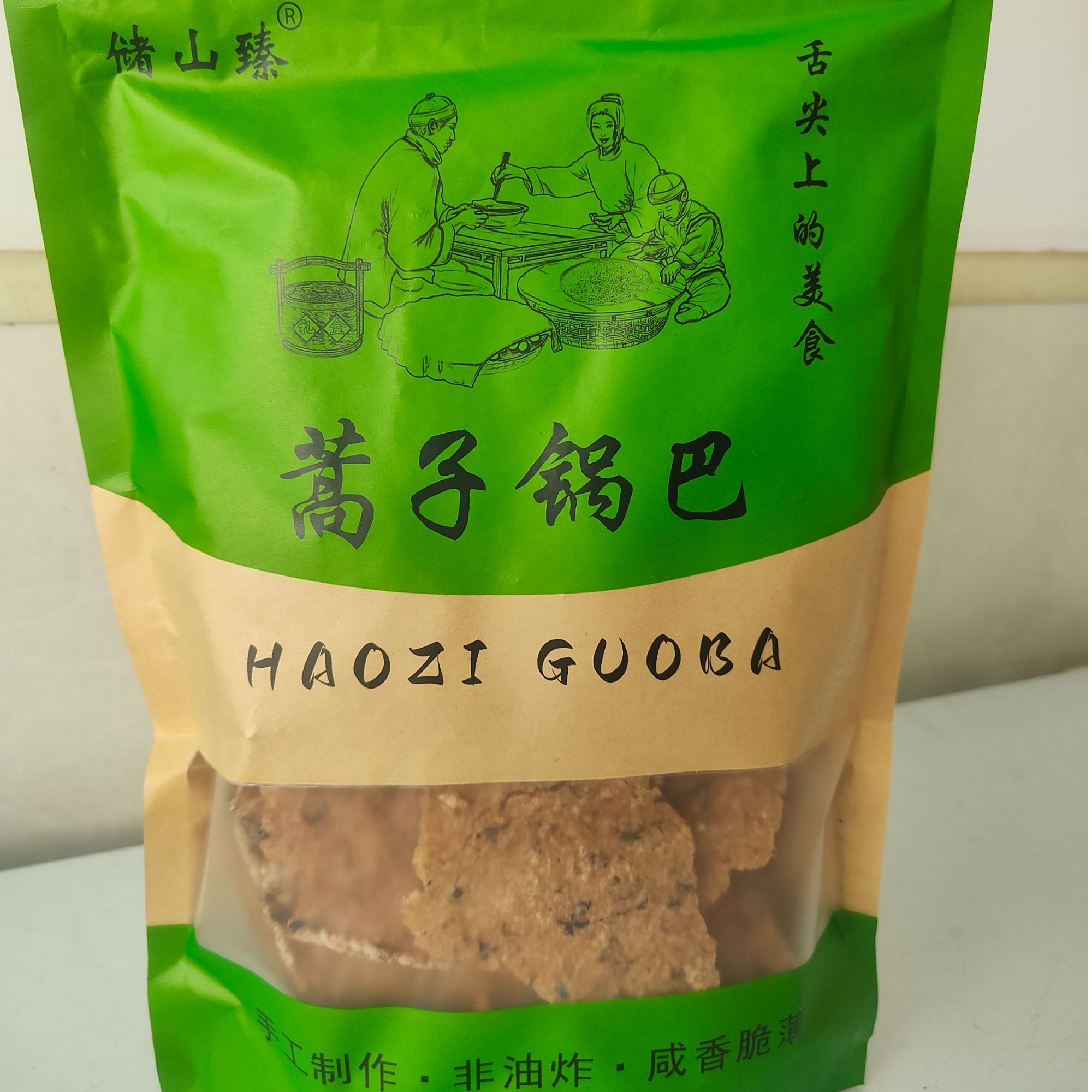 【百味美食】安徽大别山蒿子锅巴  500g/两袋