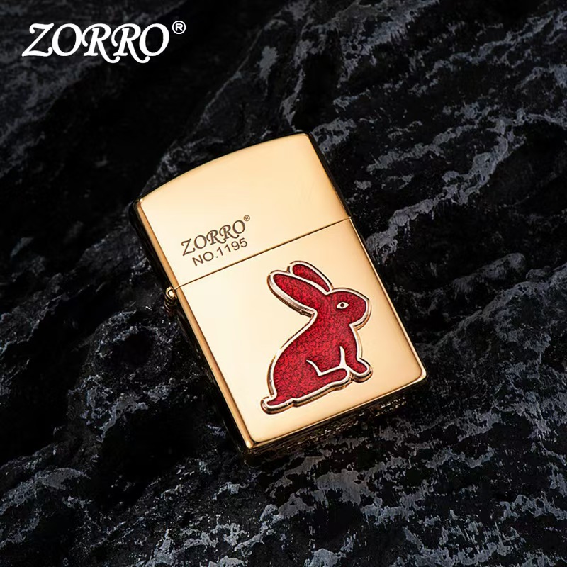 ZORRO限量金兔煤油砂轮火机