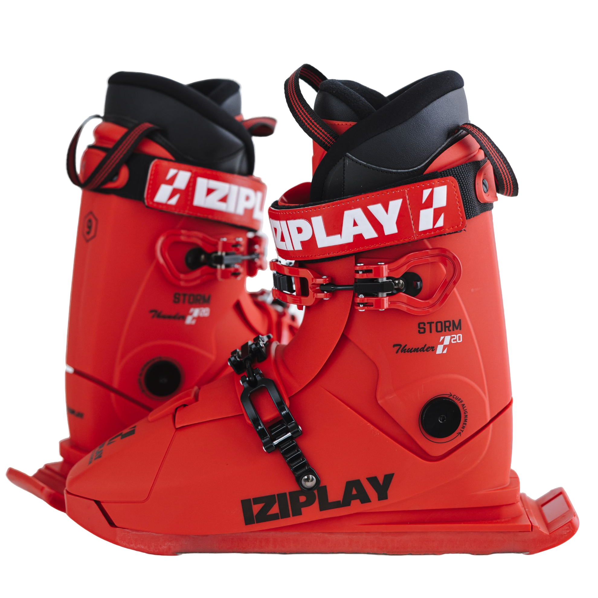 IZIPLAY~无板滑雪鞋暴风系列红色