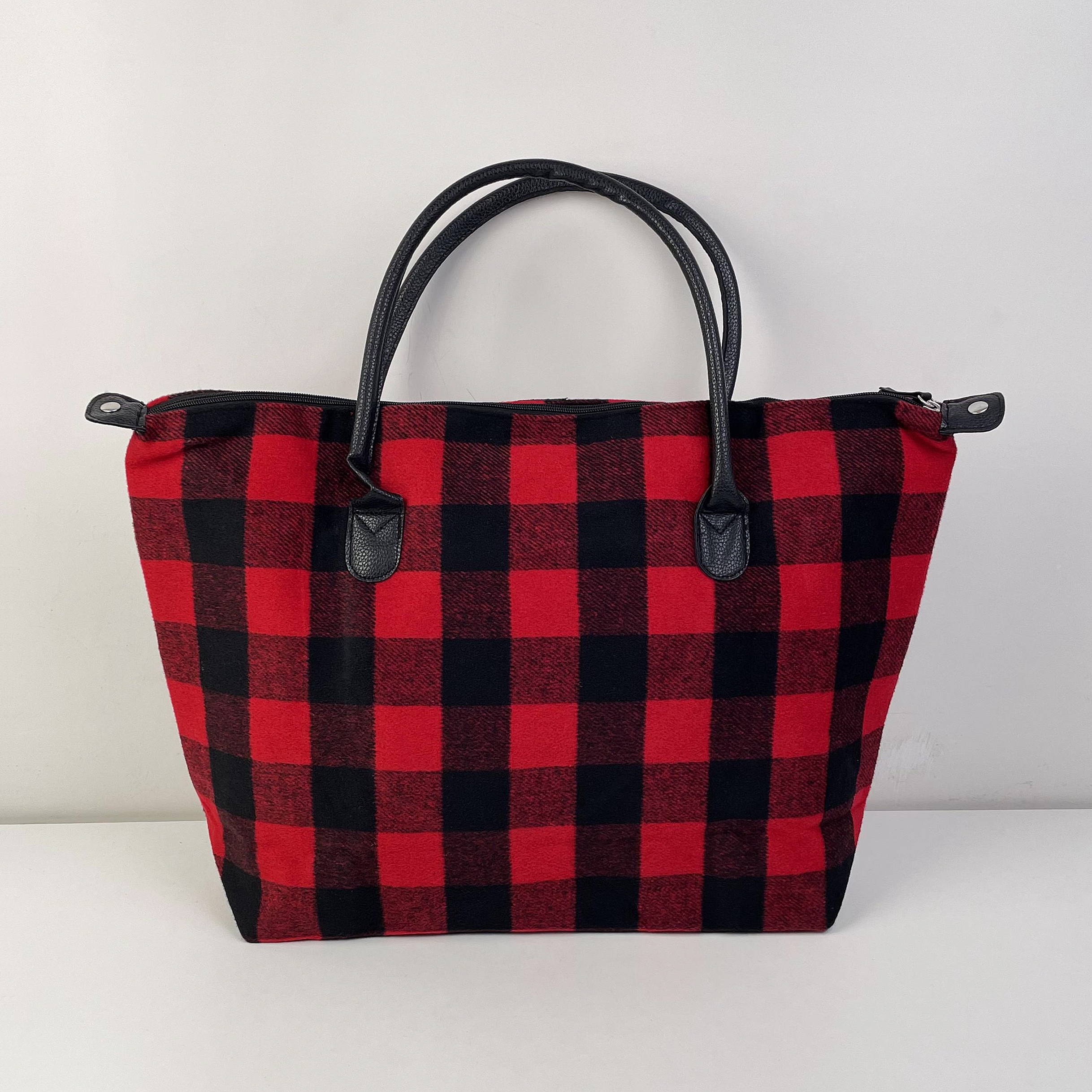 格子女士包时尚洋气百搭手拿包欧美托特包单肩包高级感通勤手拎包