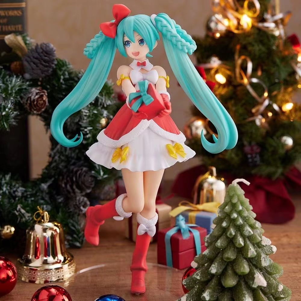 初音未来手办 MIKU圣诞公主殿下女生漂亮可爱机箱桌面摆件公仔