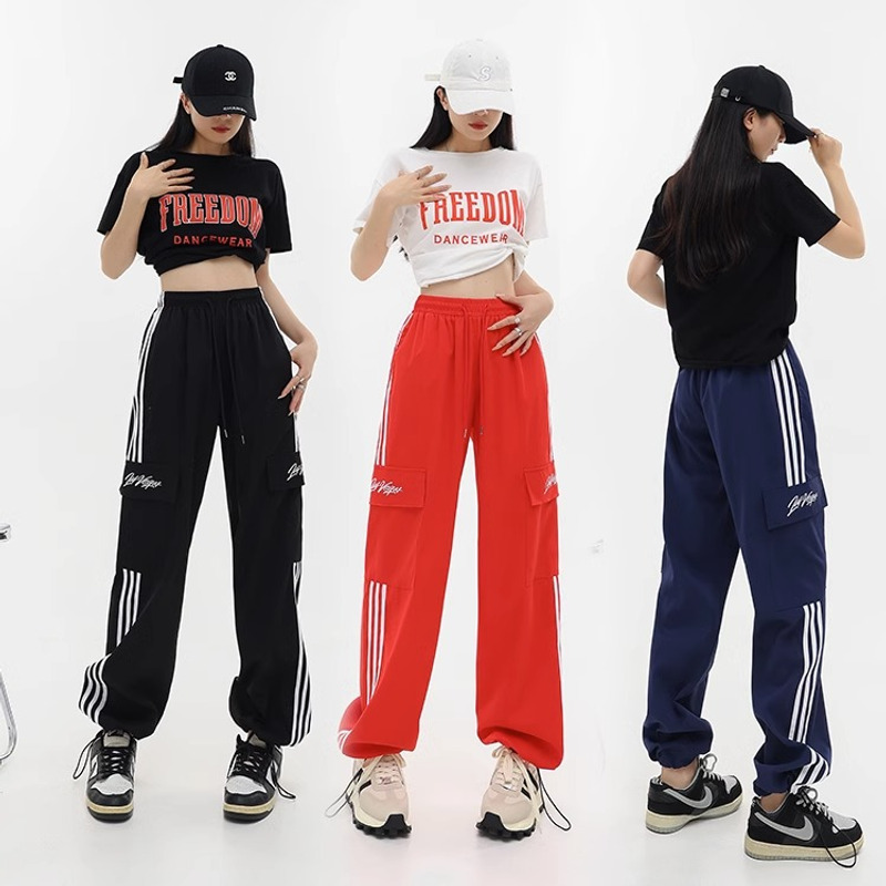 jazz舞蹈服装练舞穿搭夏季跳爵士舞蹈裤街舞女团辣妹上衣嘻哈套装