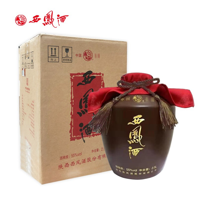西凤55度西凤原浆酒2.5L（大坛装）凤香型白酒瓶装55度2.5L