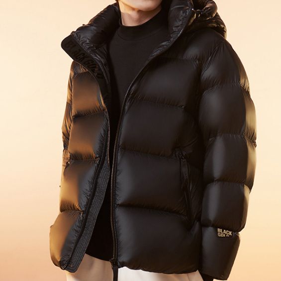 雪中飞2023新款男时尚黑金羽绒服高档特厚羽绒服超厚