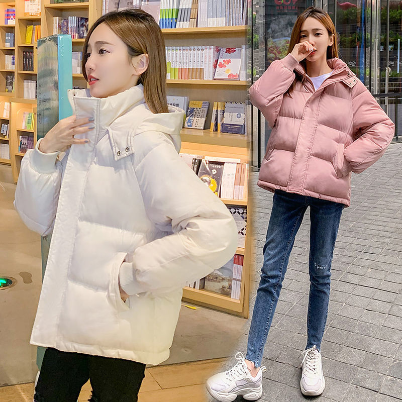 雪中飞2023年新款羽绒棉服女宽松显瘦学生面包服ins加厚棉袄反季