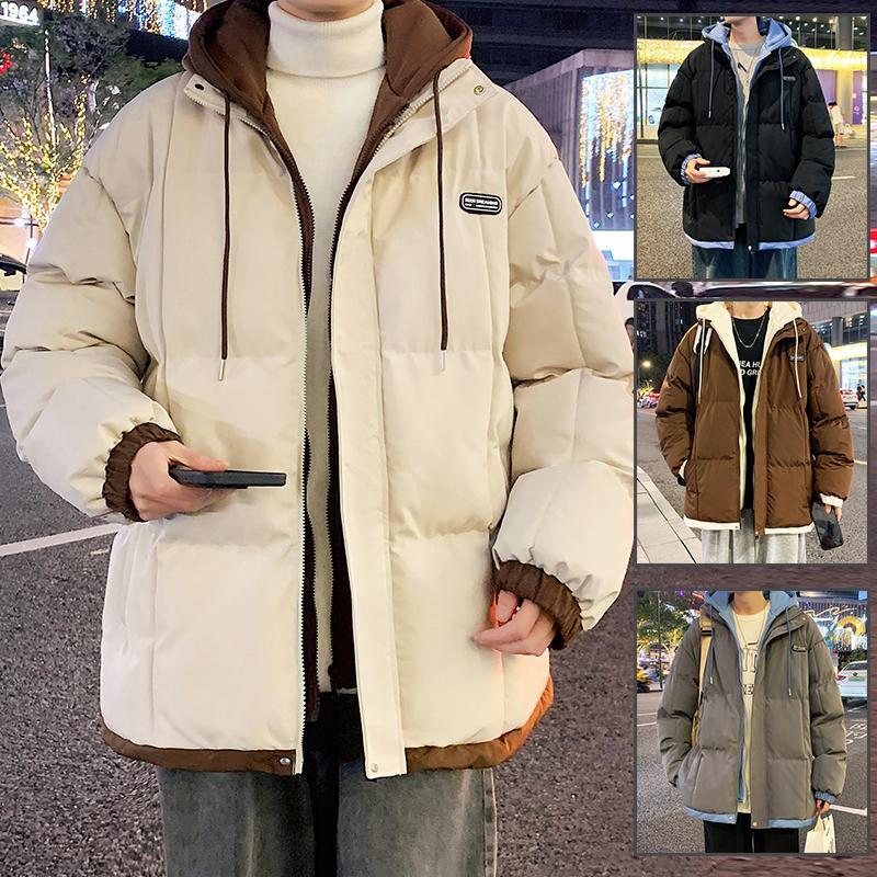 雪中飞羽绒棉服男士秋冬潮牌棉衣加厚保暖学生港风宽松百搭上衣棉