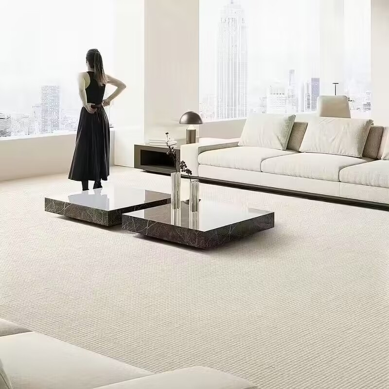 高档高端新西兰纯色客厅大地毯卧室床尾地毯地毯客厅轻奢高级