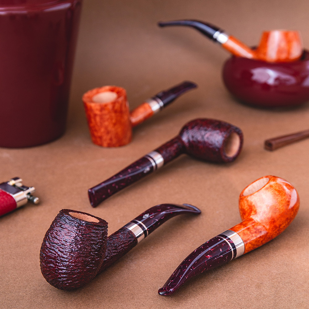 直播专享链接进口石楠木自由式烟斗小号斗迷你系列烟斗小海泡石