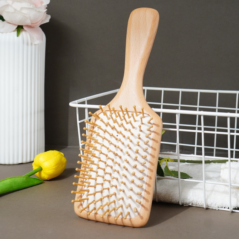 大号榉木气垫梳气囊梳子顺发梳头皮按摩