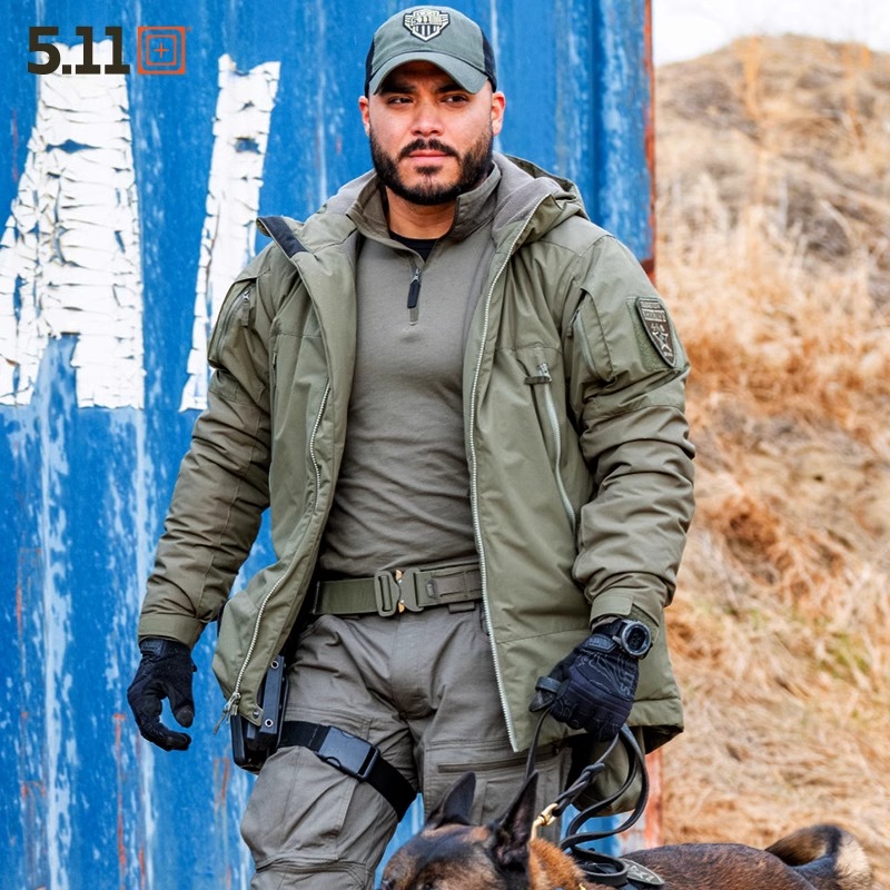 5.11美国户外冬季保暖棉服加厚P棉防风通勤外套堡垒夹克男款48374