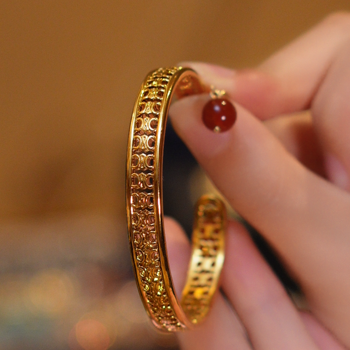 玛瑙徽标手镯HTXD020