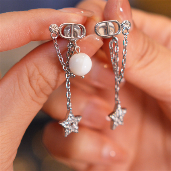 贝母流苏星星耳饰HTSDM075