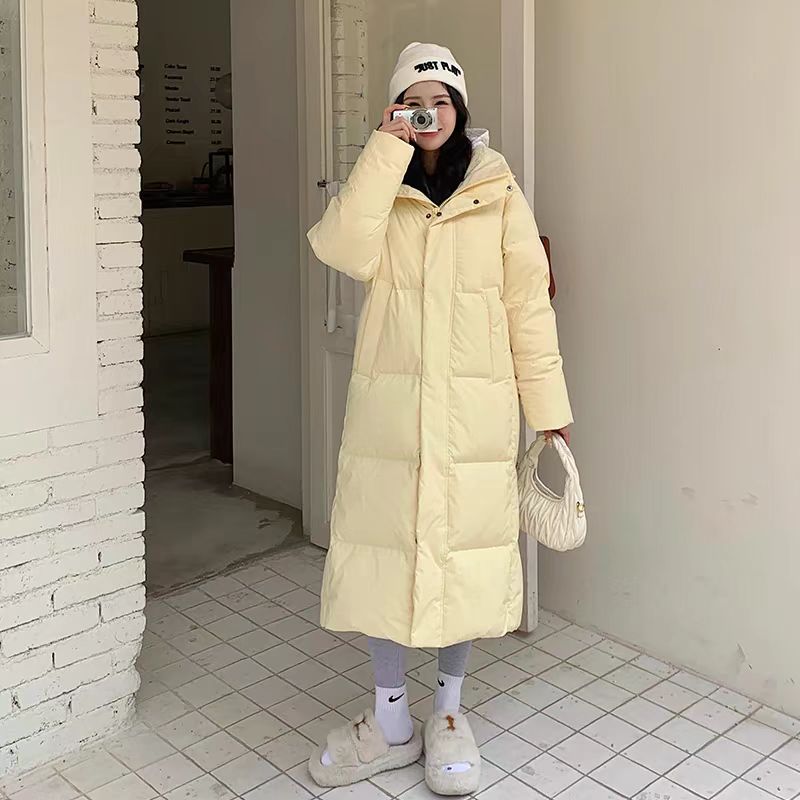 冬季加厚过膝中长款宽松时尚保暖外套外套女款爆款2025高级外套