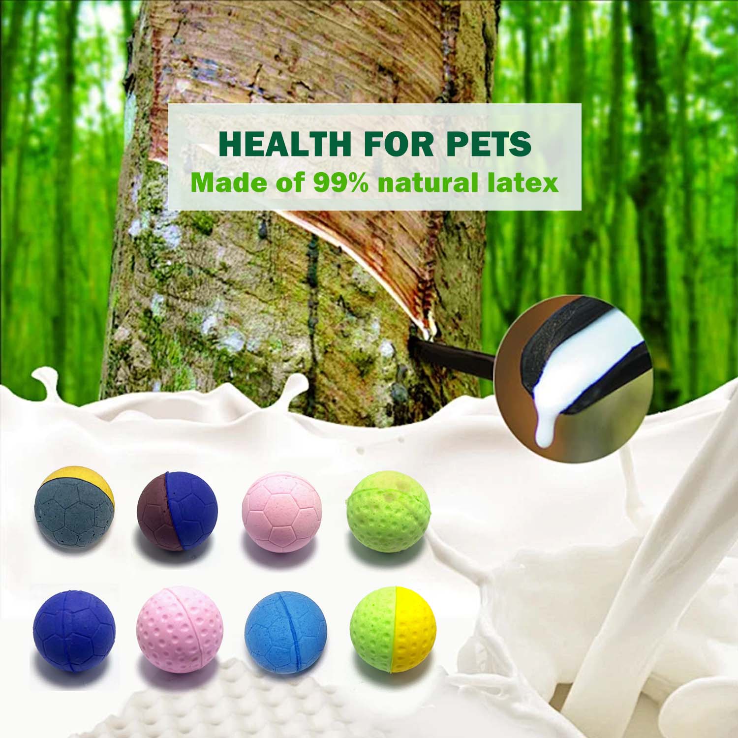 【体验产品】天然乳胶宠物球猫乳胶球玩具到手4个球