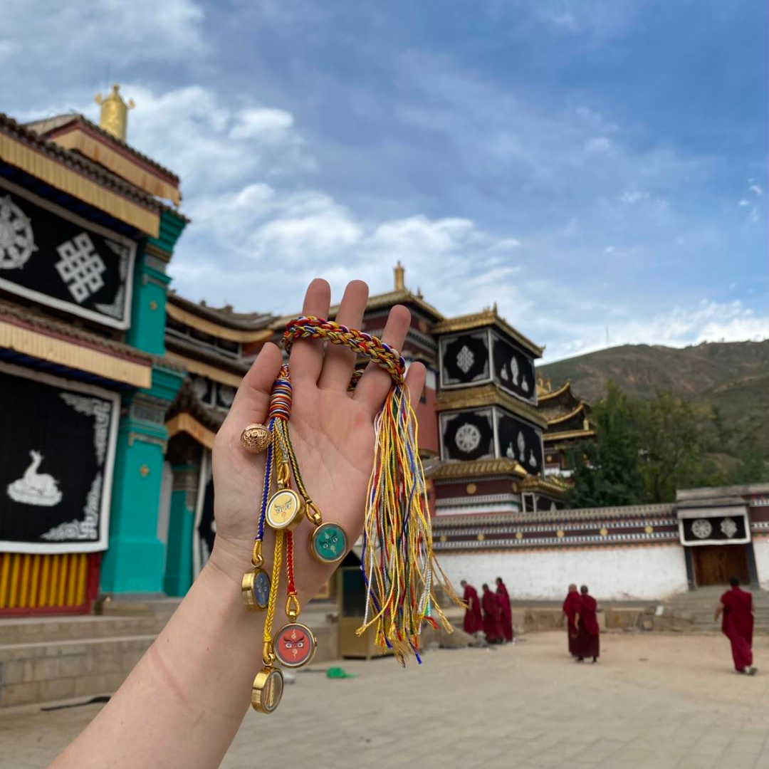 五路财神 车挂 热贡唐卡青海直发  热贡纯手绘