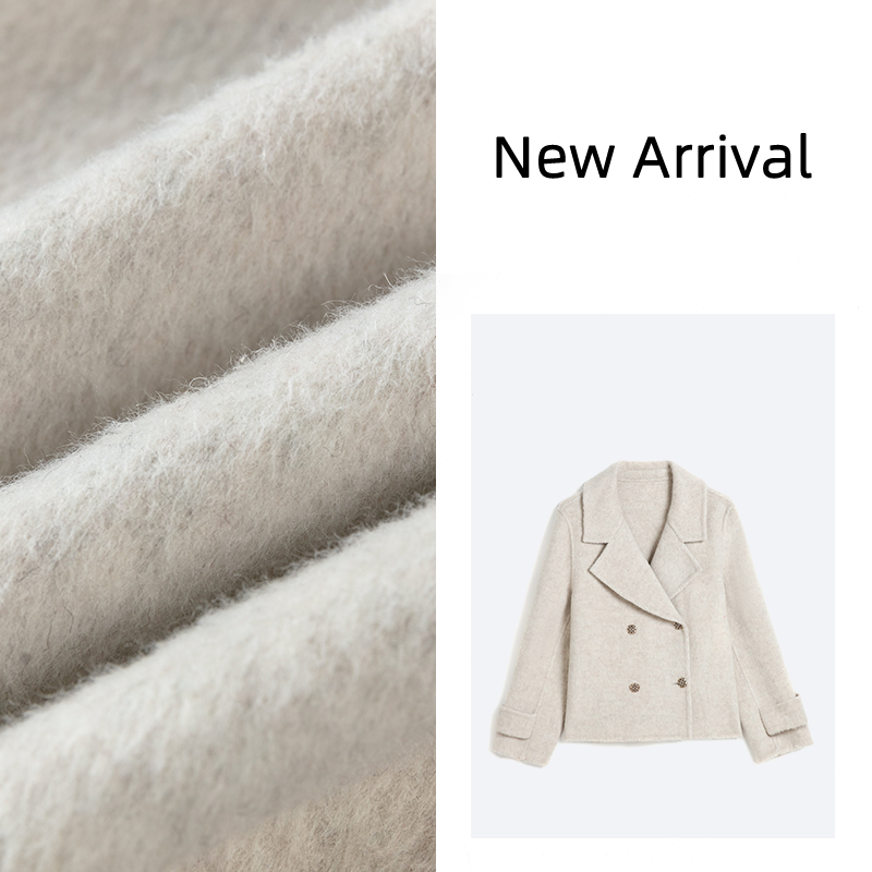 翻领时尚休闲小短款外套双面西装外套T2409036