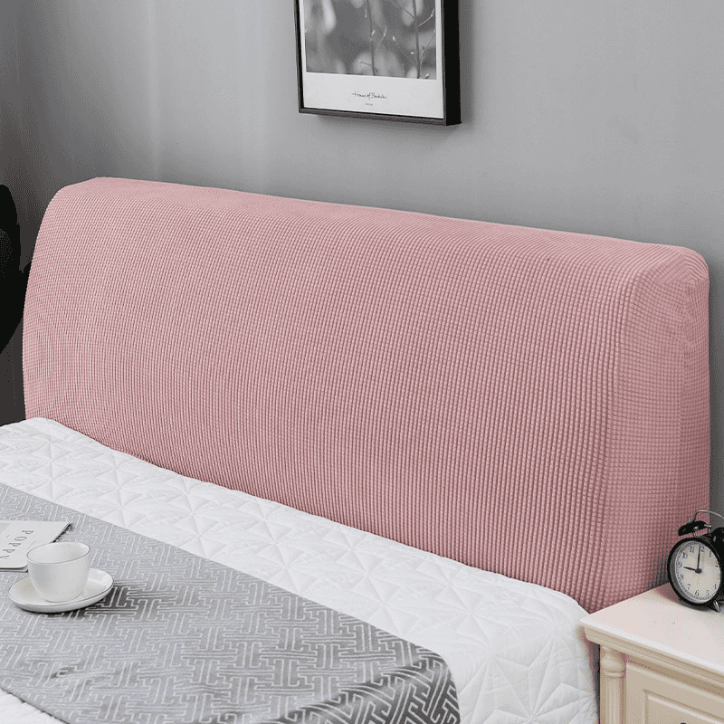 摇粒绒床头罩薄款软包床靠背套新款全包套罩防尘通用松紧保护罩