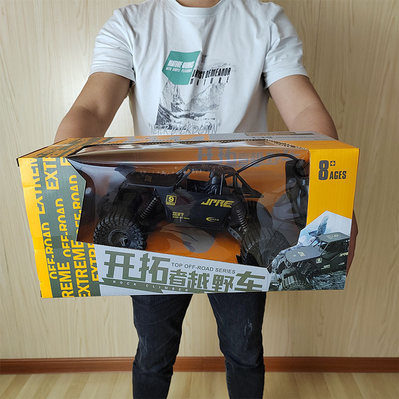 爆款1:14二通道无线方向盘遥控玩具车山地越野车攀爬电动赛车