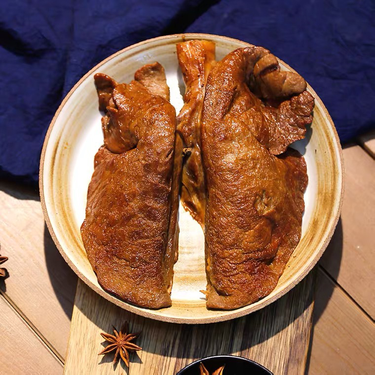 山东特产卤猪肺诸城烧肉 即食卤肉熟食熏烤猪肺凉拌猪肺
