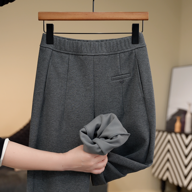 加厚款！哈伦裤斜纹松紧腰针小脚显瘦宽松萝卜裤秋冬时尚