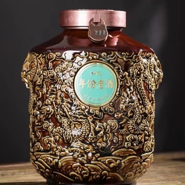 尊迎徽天下【16】压池酒浓香型纯粮固态酿造白酒52度5000*坛装